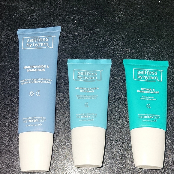 Selfless by Hyram Skincare Trio NEW Repair Serum/Exfoliating Serum/Moisturizer - Picture 1 of 13
